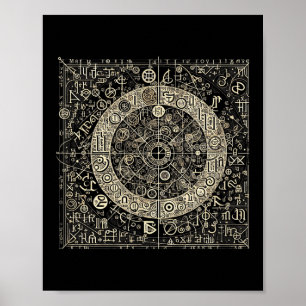 Póster Símbolos de guiones antiguos