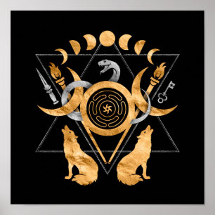 Póster Símbolos de Hecate Poster