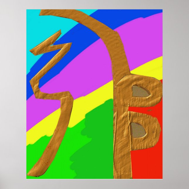 Póster Símbolos del maestro sanador de REIKI Karuna (Frente)