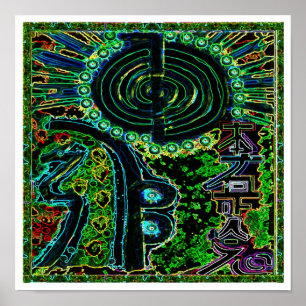 Póster Símbolos del maestro sanador de REIKI Karuna
