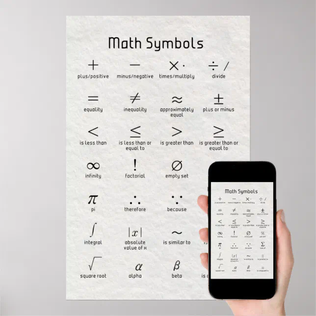 simbolos matematicos