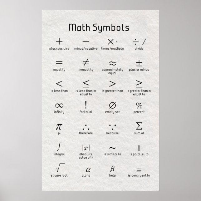 simbolos matematicos