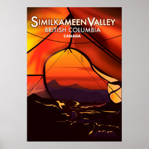 Póster Similkameen Country, Canadá poster de viajes vinta