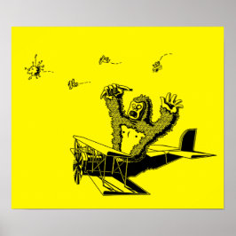 Póster Simios En Los Aviones