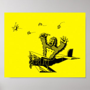 Póster Simios En Los Aviones