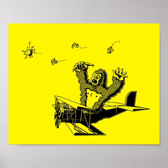 Póster Simios En Los Aviones (Frente)