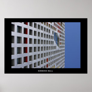 Póster Simmons Hall, campus del MIT