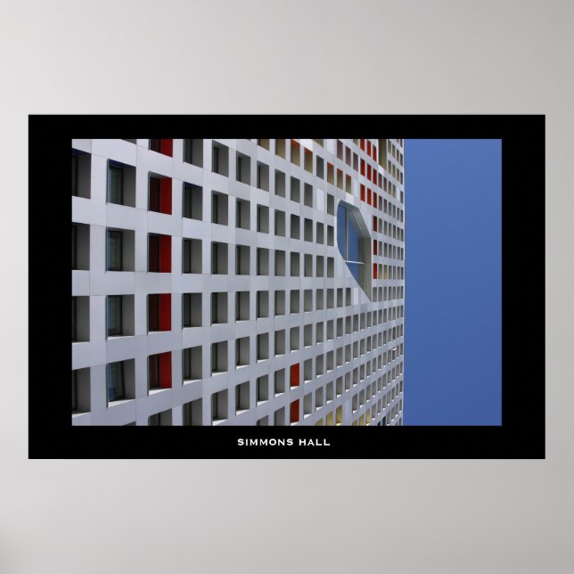 Póster Simmons Hall, campus del MIT (Frente)