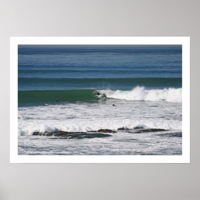 Póster 'Simmons' . Tarjeta de saludo de fotos para surfis (Frente)