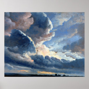 Póster Simon Alexandre Clément Denis Estudio de nubes