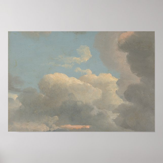 Póster Simon Denis - Estudio en la nube (Noche Temprana) (Frente)