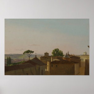 Póster Simon Denis - Vista a la colina del Quirinal, Roma