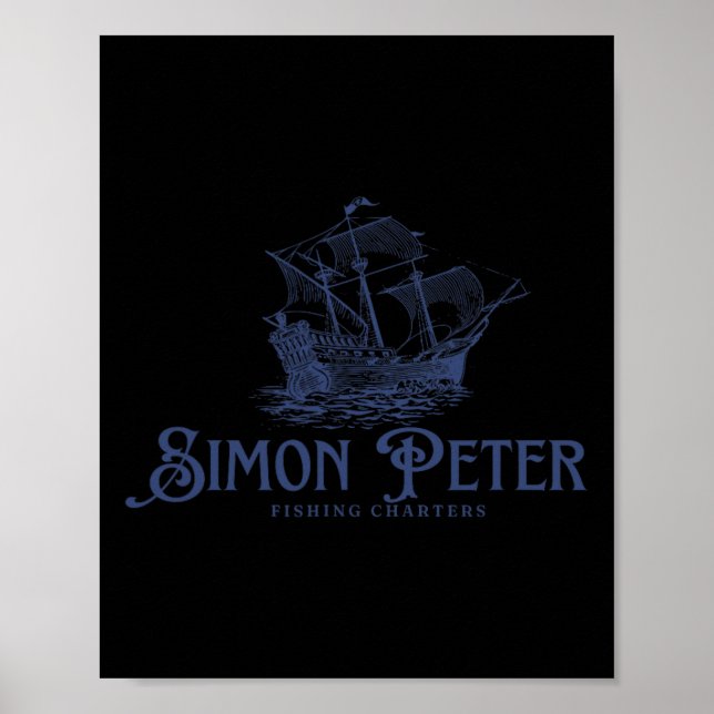 Póster Simon Peter Embarcaciones de Pesca Jesús Cristiano (Frente)