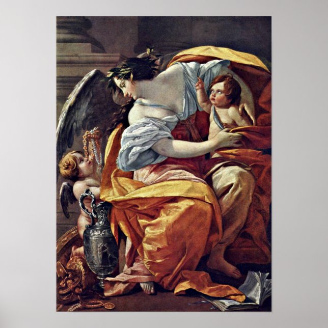 Póster Simón Vouet - Alegoría de la riqueza (Frente)