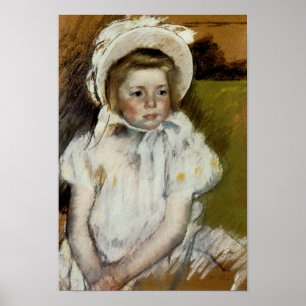 Póster Simone en un bonnet blanco