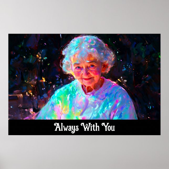 Póster *~* Simpatía Condolencias - Abuela Celestial Amoro (Frente)