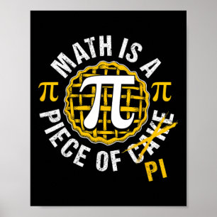 Póster Simpatizante Simple Pi Symbol Shirt National Pi Da