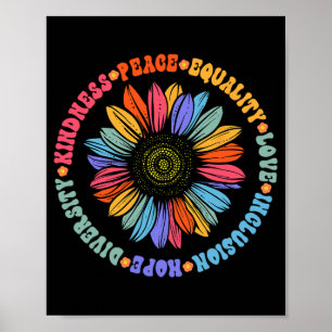 Póster Simpatizantes de la Paz Mundial Traje Floral de gi