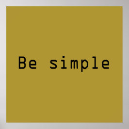 Póster simple