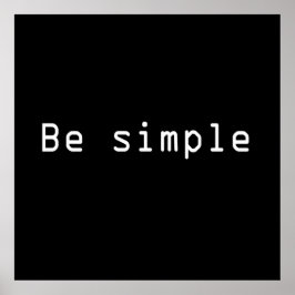 Póster simple