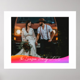 Póster Simple 1 Photo Full Coverage - Script Text Overlay