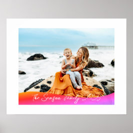 Póster Simple 1 Photo Full Coverage - Script Text Overlay