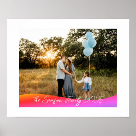 Póster Simple 1 Photo Full Coverage - Script Text Overlay