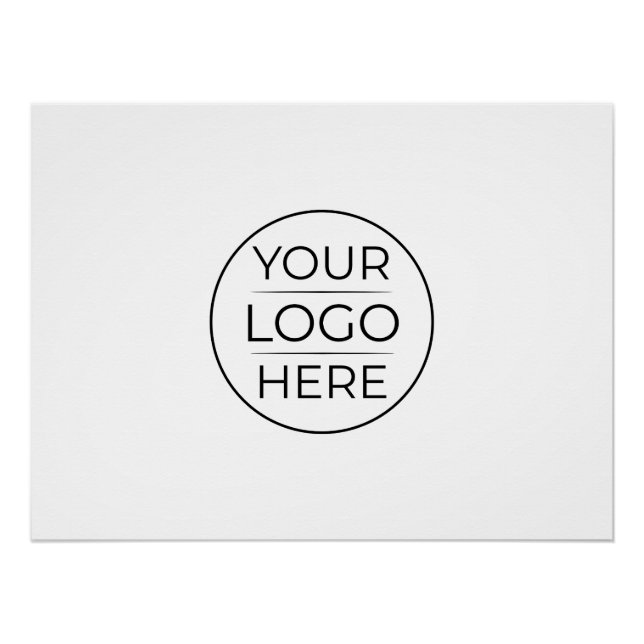 Póster Simple Agrega tu Logo Empresa (Anverso)