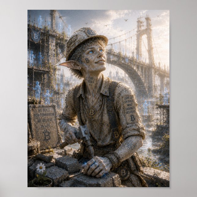 Póster Simple Alegría / Constructor / Gran Puente (Frente)