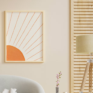 Póster Simple Boho Sol