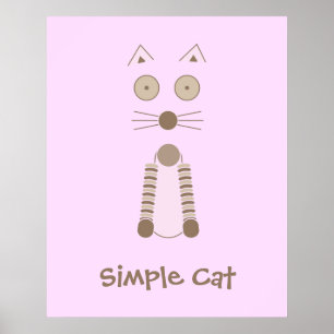 Póster Simple Cat