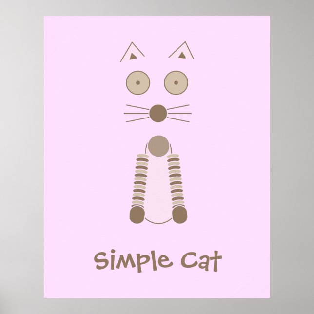Póster Simple Cat (Frente)