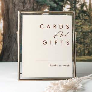 Póster Simple Desierto Tarjetas y Regalos Blanco Natura