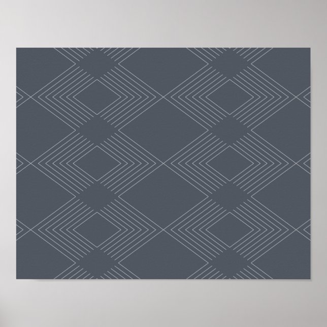 Póster Simple, elegant, urban, chic line graphic pattern (Frente)