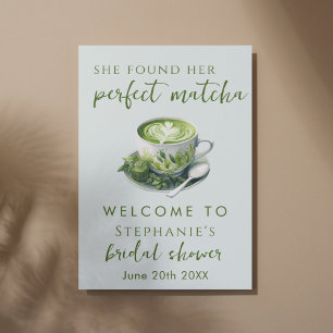 Póster Simple Ella Encontró Su Perfecta Taza de Matcha pa