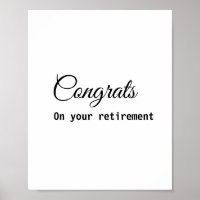 Simple mínima felicitación retiro añadir nombre