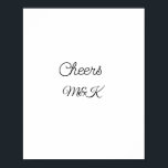 Póster Simple minimalista añadir nombre alentar personali<br><div class="desc">diseño</div>