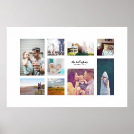 Póster Simple Nueve Personalizados de fotografía regalo d