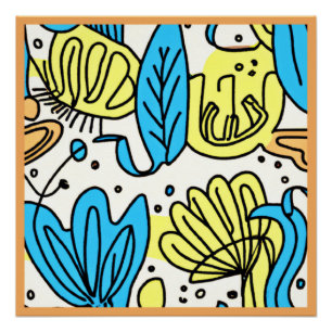 Póster Simple Ocean Patterns Art.