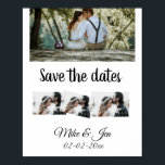 Póster simple personalizado mínimo guardar la fecha foto<br><div class="desc">diseño</div>