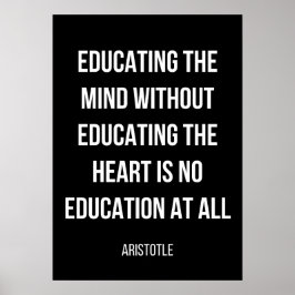 Póster simple poster blanco y negro para graduación