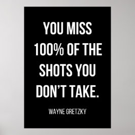 Póster simple poster motivador en blanco y negro