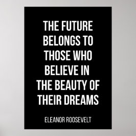 Póster simple poster motivador en blanco y negro