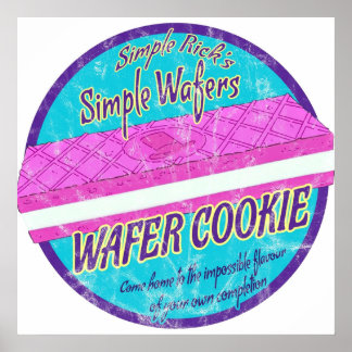 Póster Simple Rick Wafer Cookie
