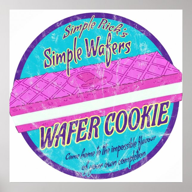 Póster Simple Rick Wafer Cookie (Frente)