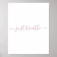 Simple Rubor Pink Just Breait Script