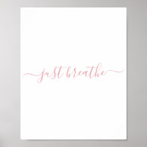 Simple Rubor Pink Just Breait Script