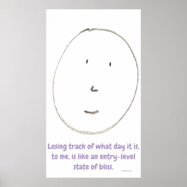 Póster "Simple Says-#4", funny, quote, humor (Frente)