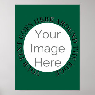 Póster simple su imagen aquí, personalizado de fotos edit
