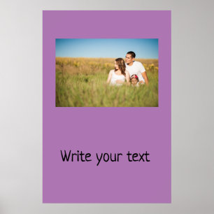 Póster Simple y mínimo añadir el nombre de texto del logo